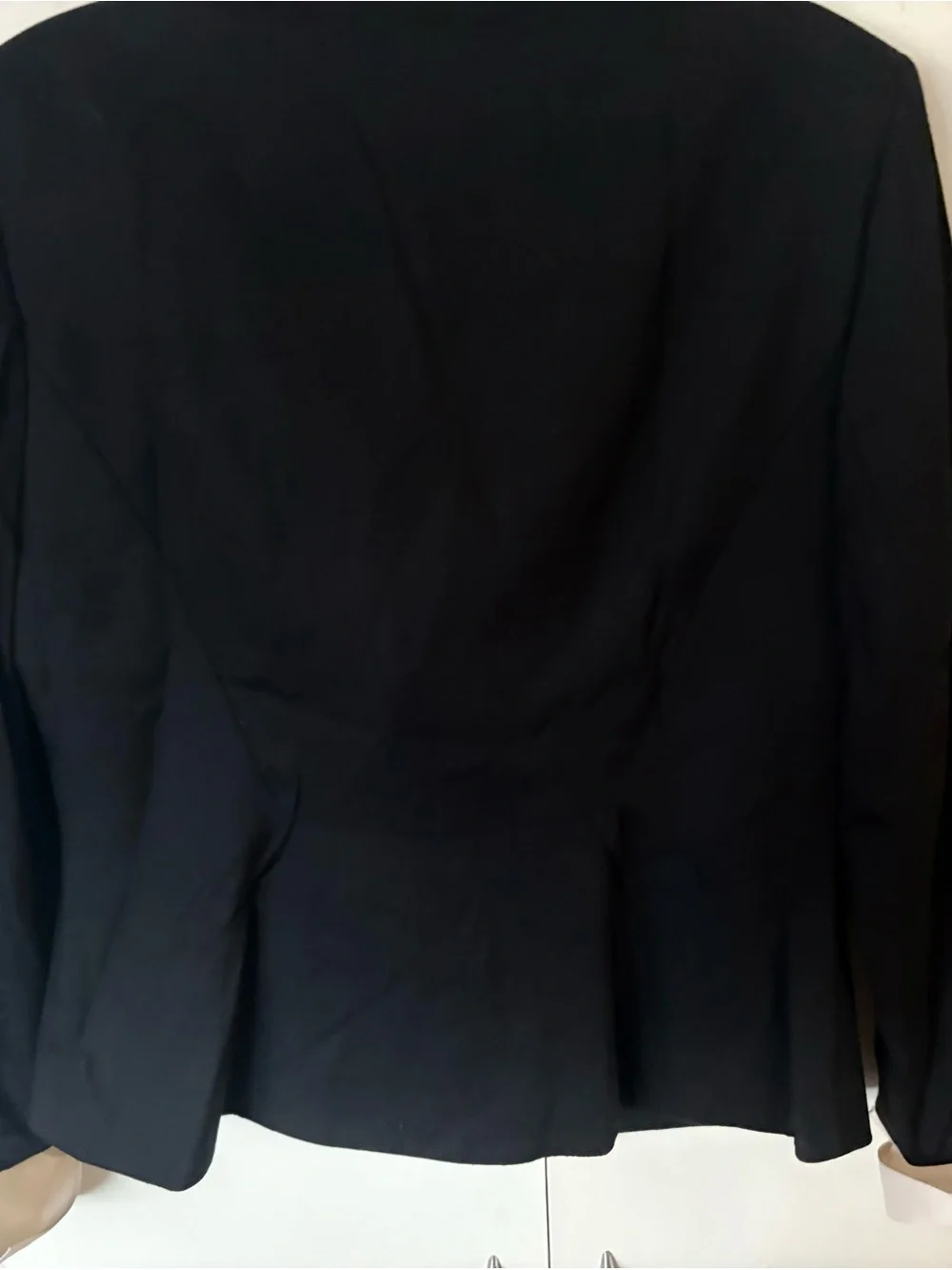 Dior Black Blazer with Removable Cream Satin Lapel and Cuff Trim